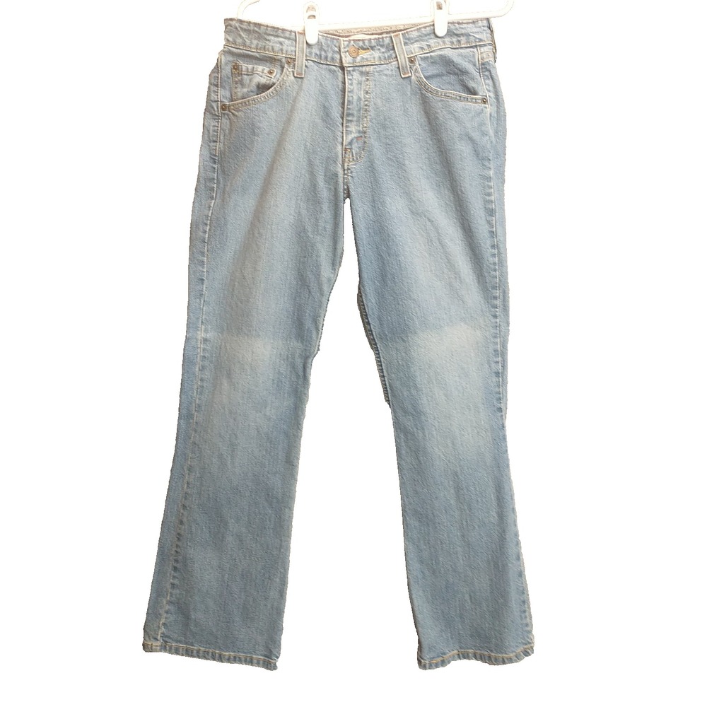 Levi Strauss Signature Womens 12M Light Wash Low Rise Bootcut Stretch Jeans